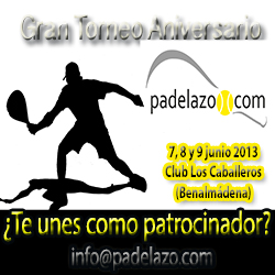 ¿Quieres patrocinar el Torneo I Aniversario Padelazo?