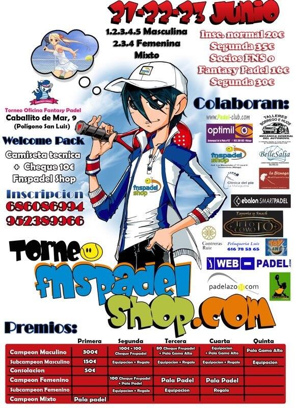 Torneo Fnspadel Shop en Fantasy Pádel (Málaga)