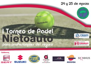 Grandes premios en el I Torneo de pádel de Nietoauto para profesionales del seguro