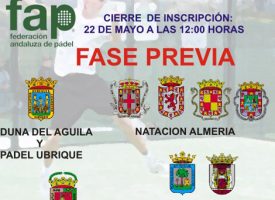 La Capellanía acoge la previa provincial del Campeonato de Andalucía de Pádel por Equipos de 3ª