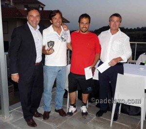 manolo morales y nacho g perulero subcampeones torneo padel club empresas unicaja baloncesto higueron junio