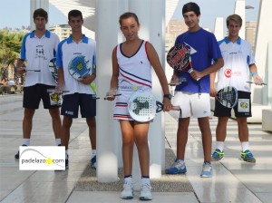 Cinco malagueños campeones de España de Pádel de Menores 2012
