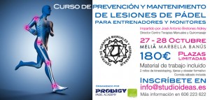 Curso prevencion lesiones padel Melia Octubre 2012