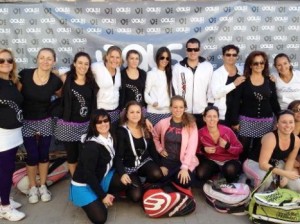 Allemandi, de clínic con las chicas de la Liga Femenina Padelazo