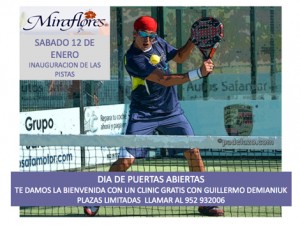 Un clínic gratuito con Demianiuk inaugurará las pistas de pádel del Club de Tenis Miraflores