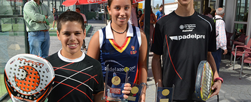 Málaga deslumbra con tres títulos en el Master de Padel de Menores 2013