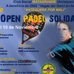 cartel III Open Benéfico del club Matagrande Antequera noviembre 2013