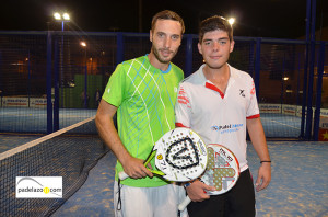carlos muñoz y nano pascual padel campeones 1 masculina torneo inauguracion restaurante los fernandos vals axarquia noviembre 2013