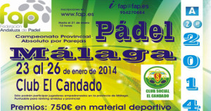 El Campeonato Provincial Absoluto inicia el calendario FAP con las dos coronas del padel malagueño en juego