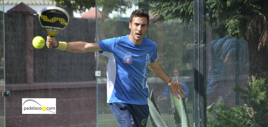 Carlos Muñoz, en la final. carlos muñoz padel 1 masculina torneo steel custom myramar fuengirola marzo 2014