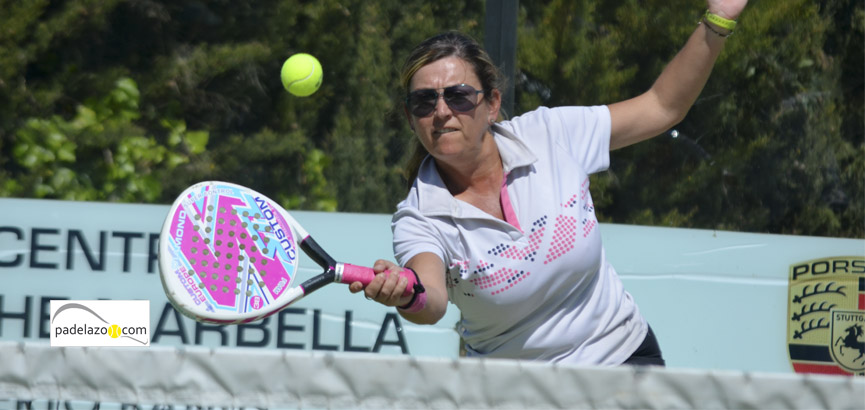 Marta Angulo, en la final de 4ª femenina. marta angulo padel 4 femenina torneo memorial jesus marquet muñio cerrado aguila marzo 2014