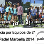 capellania y los caballeros femenino campeonato andalucia padel equipos 2 categoria marbella marzo 2014