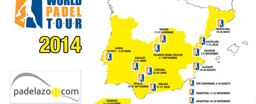 Calendario World Padel Tour 2014: la sede de Málaga es aún provisional
