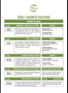salon internacional del padel jornadas padel business solutions 1 viernes 30 de mayo