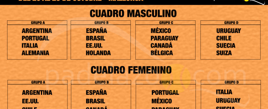 Cuadros del Mundial de Padel 2014: Brasil amenaza a España en la fase de grupos