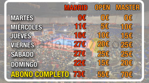 Las entradas del Estrella Damm Madrid Open, más caras que las de un Master