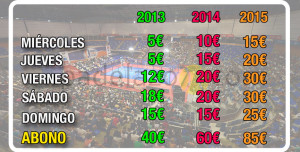World Padel Tour ha duplicado el precio de las entradas del Master Final desde 2013