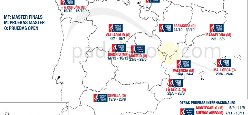 Calendario World Padel Tour 2016: el circuito vira hacia el norte