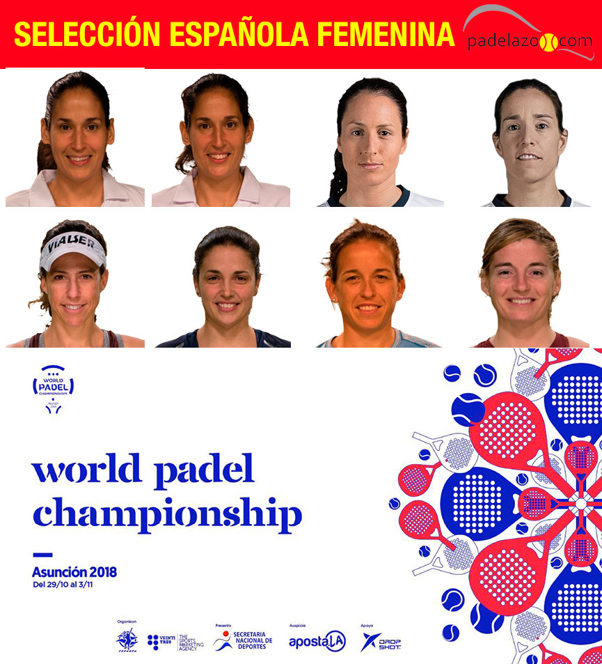 seleccion-espana-femenina-mundial-padel-paraguay-2018
