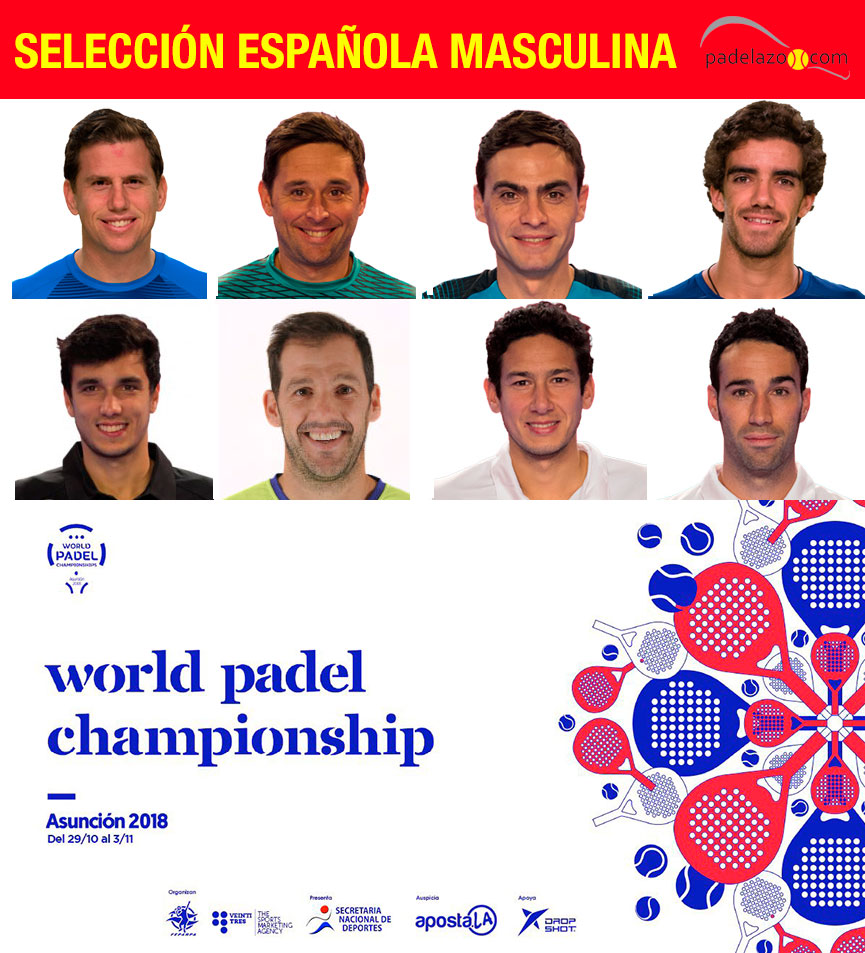 seleccion-espana-masculina-mundial-padel-paraguay-2018