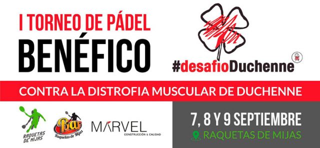 Llega el I Torneo de Padel Desafío Duchenne: competición y solidaridad