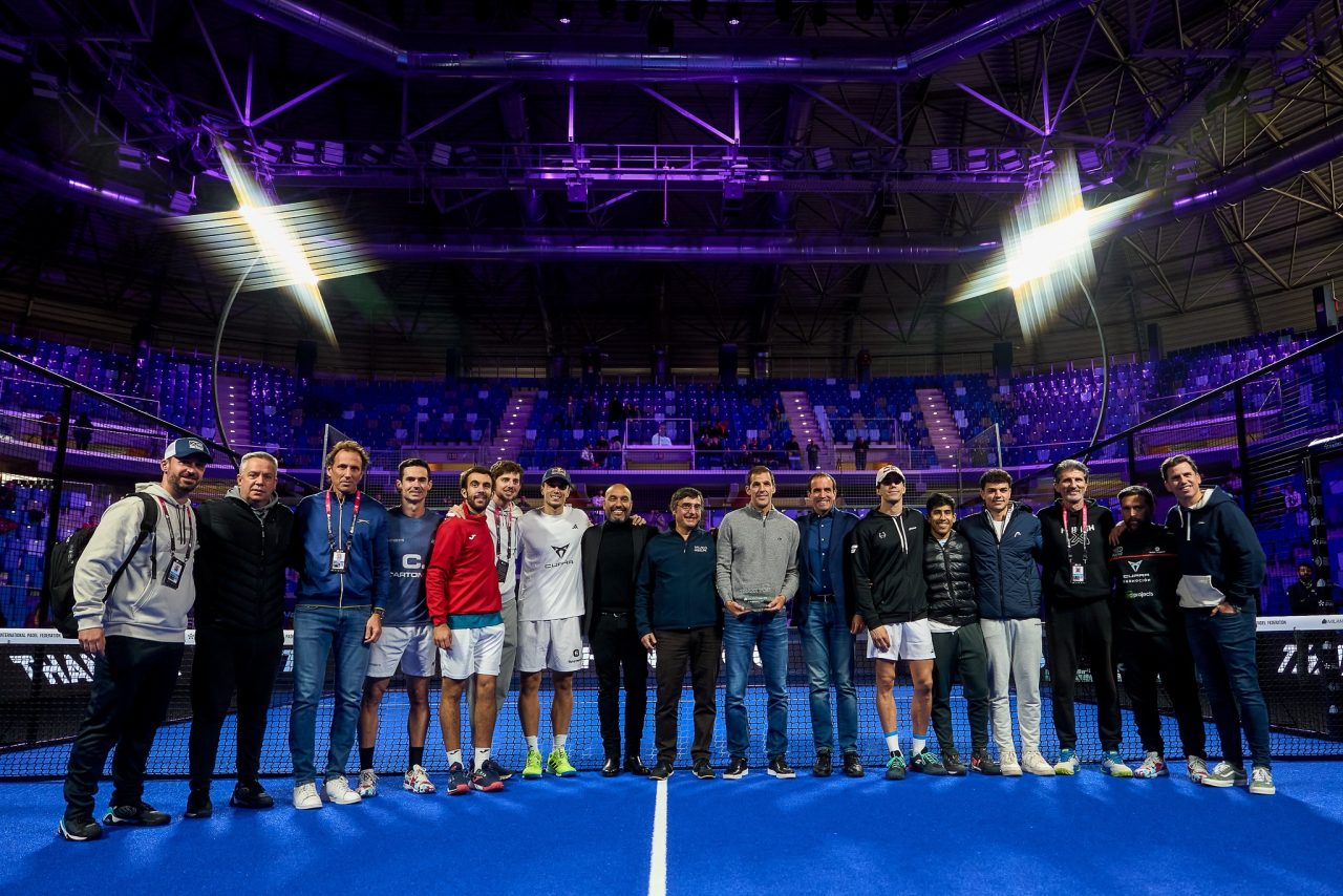 homenaje juan martin diaz premier padel milan