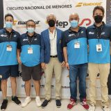 Ramon Morcillo presidente FEP miguel herranz y jesus gadea arbitros aragón