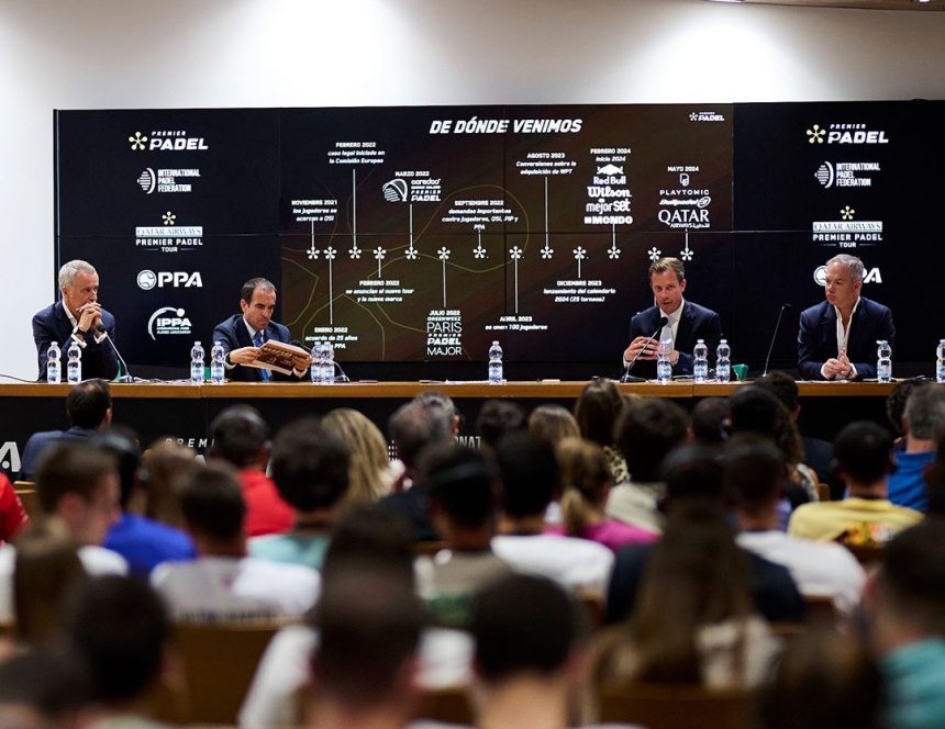 presentacion nueva estructura premier padel roma 2024
