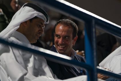 Al Khelaifi y Carraro, presidente y vicepresidente de Premier Padel, respectivamente. Foto: FIP.